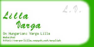 lilla varga business card